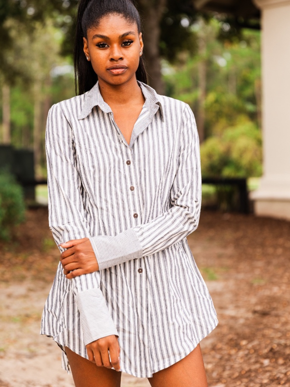 Brenda Knight for Free People oversized shirt dress – Size XS